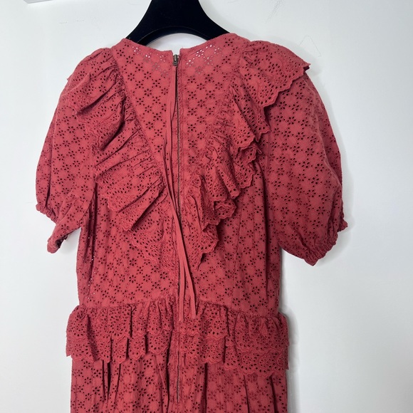 Ula Johnson Bettine Embroidered Ruffle Maxi Dress XS 0 - Picture 8 of 9